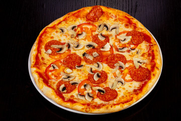 Delicious pepperoni pizza