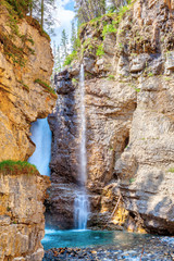 Upper Falls at Johnston Canyon in Banff National Park