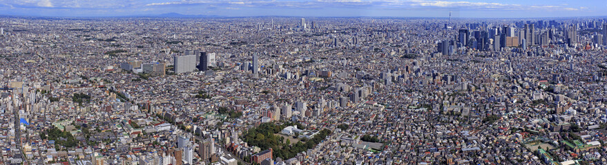 都市風景／中野上空より新宿副都心を望む