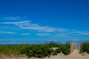 Beach entrance to Nantasket Beach in Hull MA