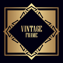 Obraz premium Art Deco Frame