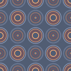 Vibrant circular seamless pattern