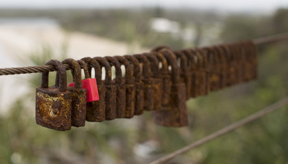 Rusted Love Locks