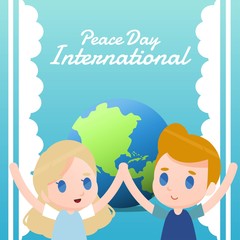 International peace day illustration
