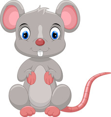 Obraz na płótnie Canvas Cute mouse cartoon