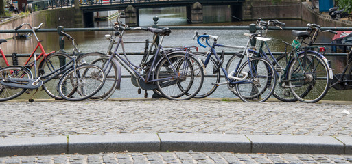 Obraz premium Bicycles in Amsterdam