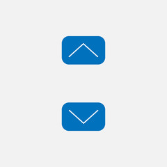 Up and down icon sign