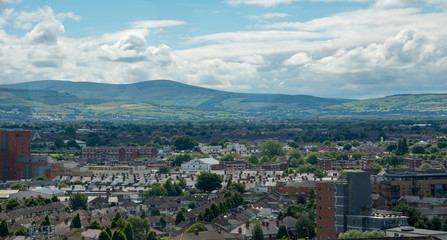Fototapeta na wymiar Dublin Ireland Panorama