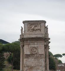 Fototapeta na wymiar Roman ruins in Rome