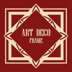 Obraz premium Art Deco Frame
