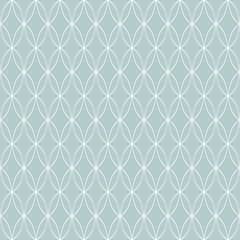 Seamless ornament. Modern background. Geometric modern blue and white wavy pattern