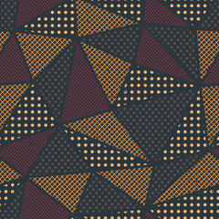 Triangle pattern with cloth effect