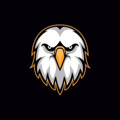 Eagle head vector illustration esport mascot logo