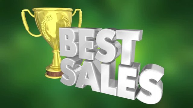 Best Sales Top Seller Prize Award Trophy 3d Animation