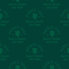 Barber shop seamless pattern