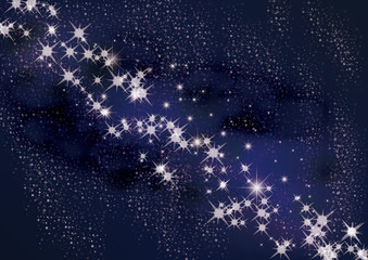starry sky　Beautiful space background/ai.cs2