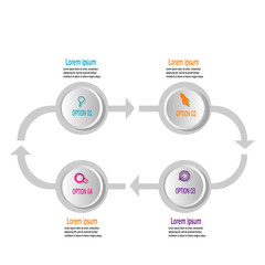 Creative modern infographic template design vector