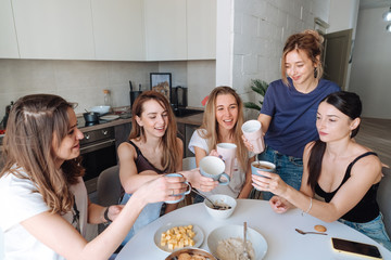 group of women in the kitchen