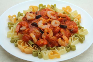 海老のパスタ