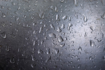   Rain drops on the glass