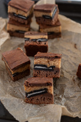 Erdnussbutter Brownies