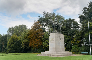 Obraz premium Equestrian statue of King Albert 1. Bruges