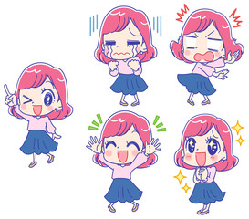かわいい 女の子 うさぎのキャラクター Animal Wall Mural Anim よぴんこ Yopinco かわいい 女の子 うさぎのキャラクター Animal Wall Mural Anim よぴんこ Yopinco