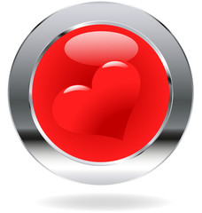 heart love button