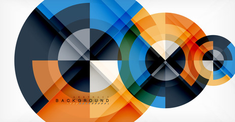 Obraz premium Vector circle abstract background