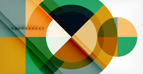 Fototapeta premium Vector circle abstract background