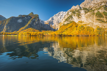 Naklejka premium Bavarian landscape in autumn