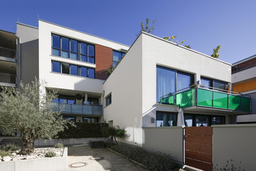 Moderner Wohnungsbau in Frankfurt Riedberg