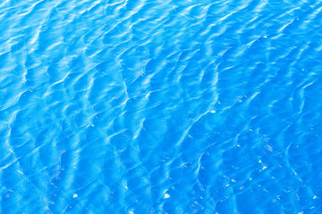 Shining blue wavy water surface ripple background