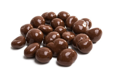 nuts in glaze isolated