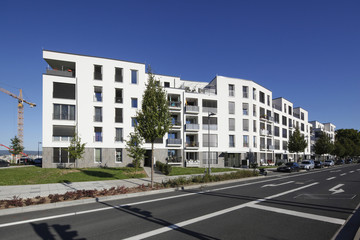 Moderner Wohnungsbau in Frankfurt Riedberg