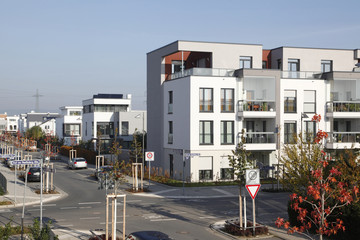 Moderner Wohnungsbau in Frankfurt Riedberg