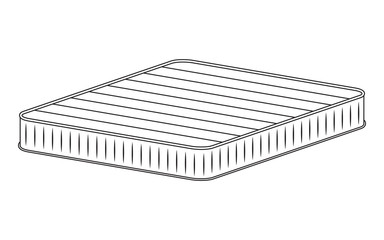 Mattress flat icon