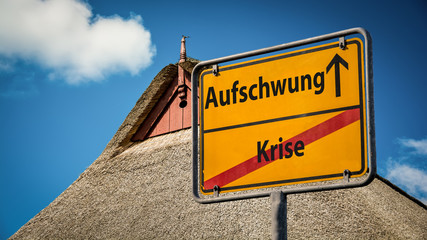 Obraz premium Schild 359 - Aufschwung