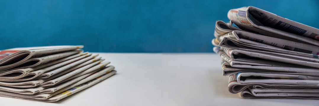 Newspapers two pile background