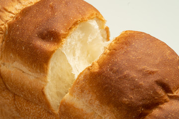 2斤の自家製焼きたて食パンの断面