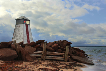 lighthouse in sunset