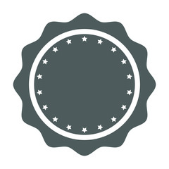 Vector stamp without text. Simple gray stamp. Post Stamp. Vector Stamps. Circle stamps with stars. 