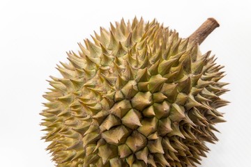 Naklejka na ściany i meble Closeup of durian fruits isolated on white