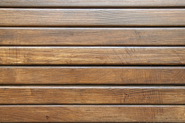 Wood board background. Wooden brown texture is from lying horizontally boards