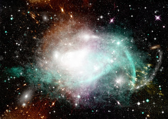 galaxy in a free space