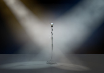 Microphone Stand On Stage