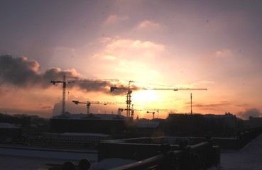 Obraz premium construction