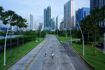 Cinta Costera Panama city cyclers