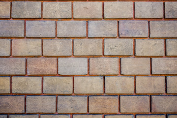 old vintage brick wall, full frame background