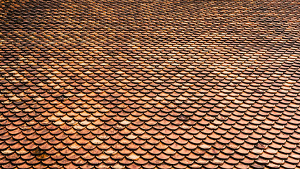 Old home roof background